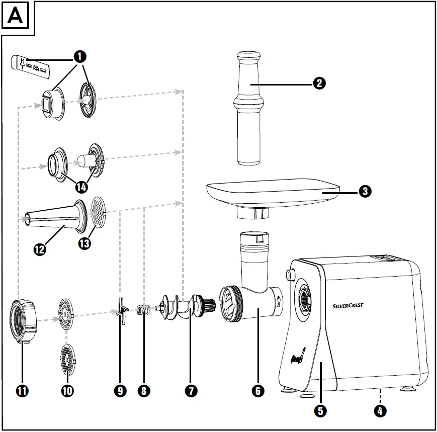 SILVERCREST MINCER SFW 350 E5 Meat Mincer 01