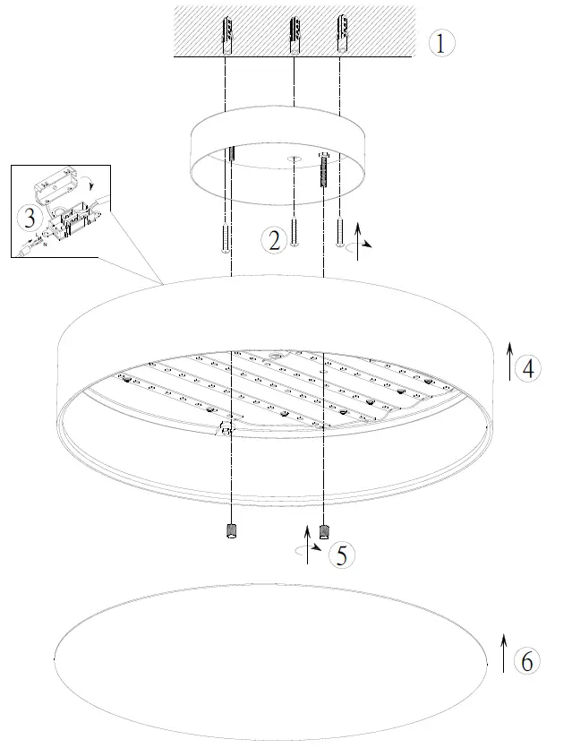 TRIO LIGHTING 621912401 Ceiling LED Light fig 1