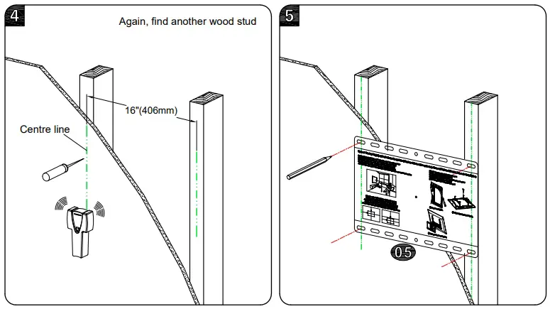Wood Stud Installation