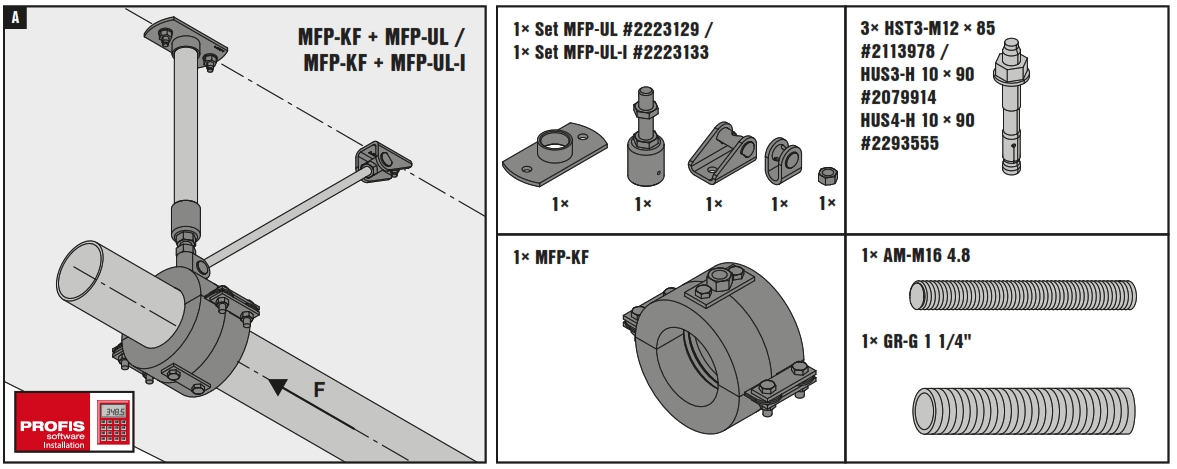 HILTI MFP KF Fixed Points and Sliders
