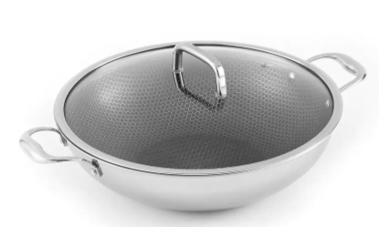 ANGELES-HOME-MPG-1134-BK-Large-13.5-Inch-Stainless-Steel-Non-Stick-Honeycomb-Induction-Stir-Frying-Pan-Work-product