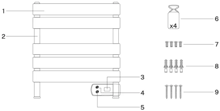 CREATE 150W Warm Mini Towel - Figure 1