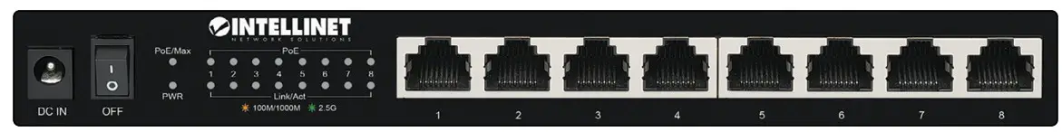 INTELLINET 561938 8-Port 2.5G Ethernet PoE Switch - Figure 3