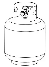 PHI VILLA E02GS017 Round Propane Fire Pit - Figure 1
