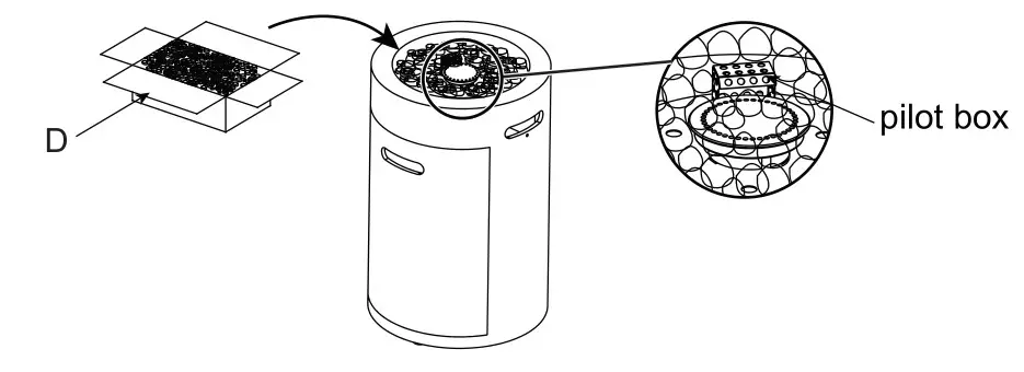 PHI VILLA E02GS017 Round Propane Fire Pit - Figure 2