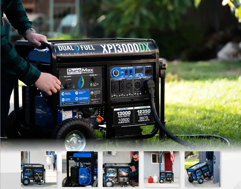 DuroMax XP13000DX Dual Fuel Portable Generator - overview 1