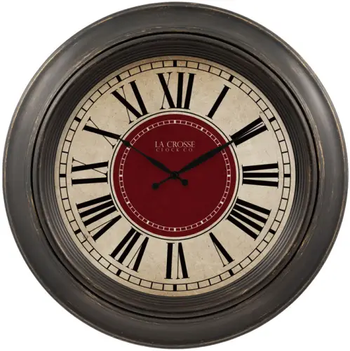 LA CROSSE TECHNOLOGY 404-3045B 18 Inch Barton Wall Clock