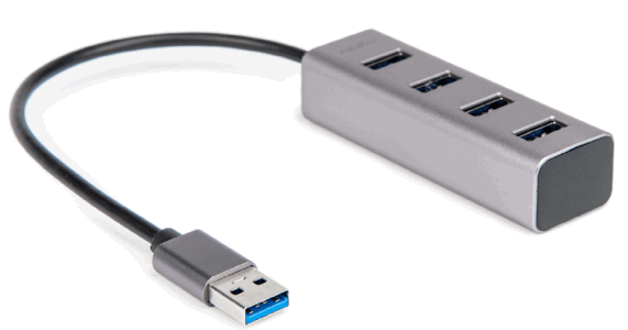 rocstor Y10A270 A1 Portable 4 Port Hub USB A to 4x USB - qr code