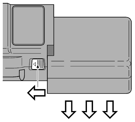 VERTEX VX 520U UHF Hand Held Portable Land Mobile Transceiver - Battery Removal