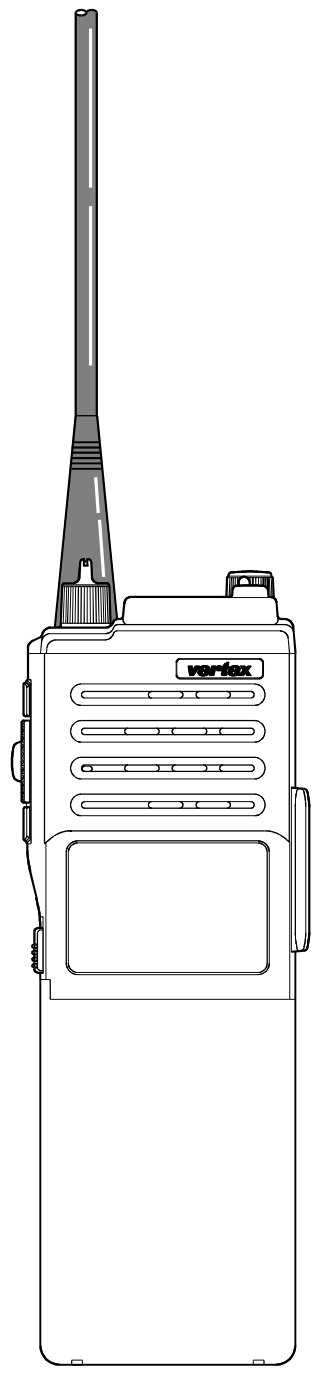 VERTEX VX 520U UHF Hand Held Portable Land Mobile Transceiver