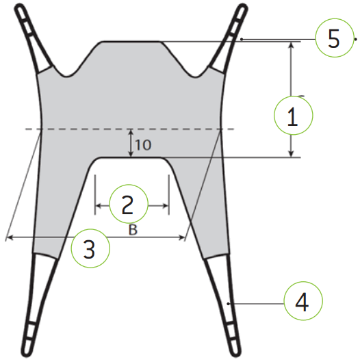 HUMAN CARE 25035 Bath Sling - FIGURE 1