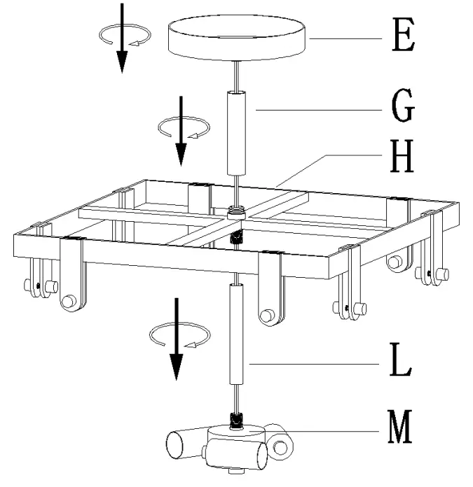 ZEVNI A04689 Arel 3-Light 12.5-Inch Gold Flush Mount Light - fig 4
