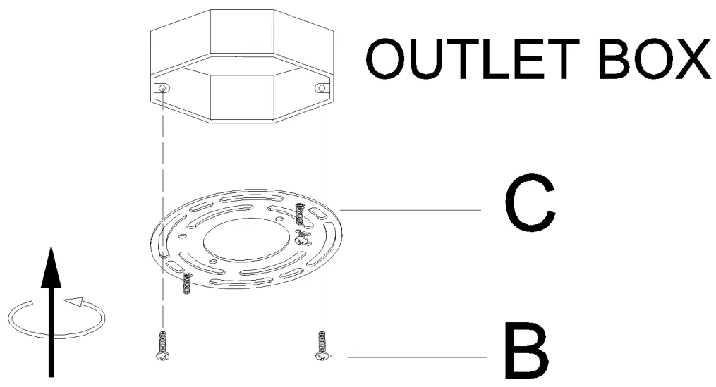 ZEVNI A04689 Arel 3-Light 12.5-Inch Gold Flush Mount Light - fig 5