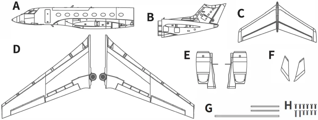 AMEWi Business-Jet 1766mm PNP A01