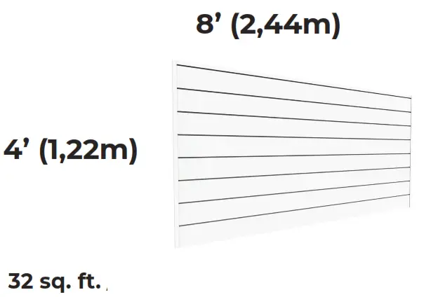 CrownWall CWIS684 8’ x 4’ - 6 Inch Panel Kit - 8
