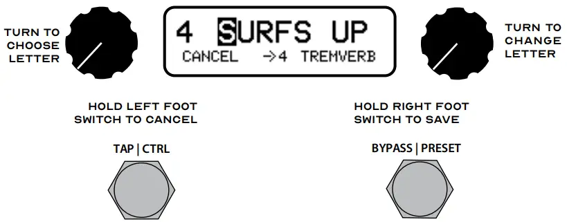 ALEXANDER Rewind Leap Series Programmable Stereo Echo Guitar Effects Pedal - hold the BYPASS