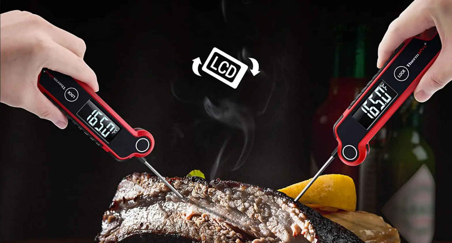 Thermopro Tp620 Led Digital Thermocouple Thermometer Instruction Manual