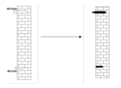 Strom Electric System Boilers - Drill in a total of 6 expansion screws