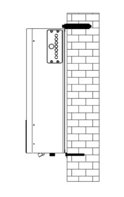 Strom Electric System Boilers - Hang the boiler on the 3 fixed top screws