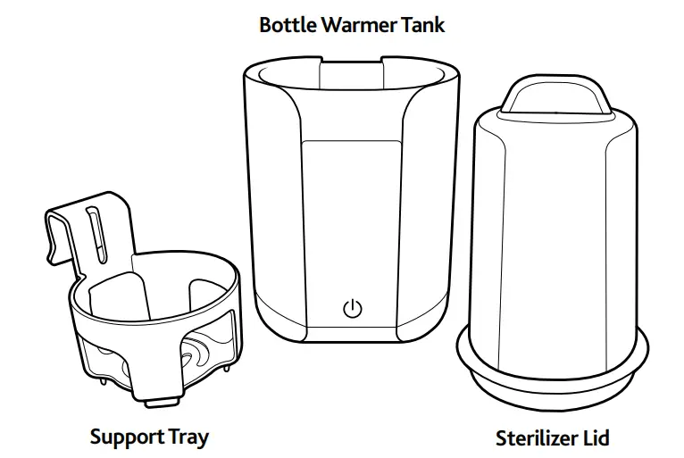 Chicco Digital Bottle Warmer and Sterilizer - lid
