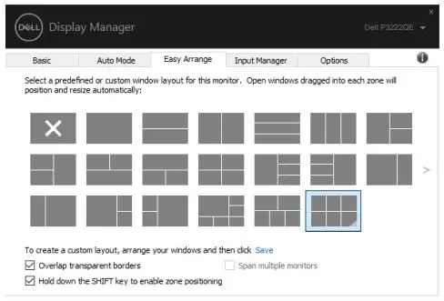 DELL P3222QE 32 Inch 4K USB-C Hub Monitor User Guide - If you often use Windows snap feature