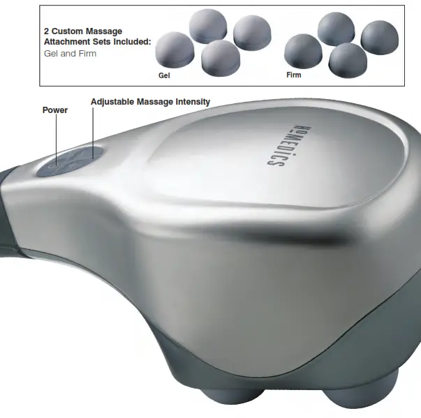 Quad Action Percussion Massager - Adjustable Massage Intensity