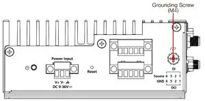 MOXA V2201 Series X86 Computers- Grounding