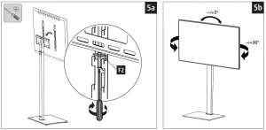 hama 00118096 Full Motion TV Stand - figure 6