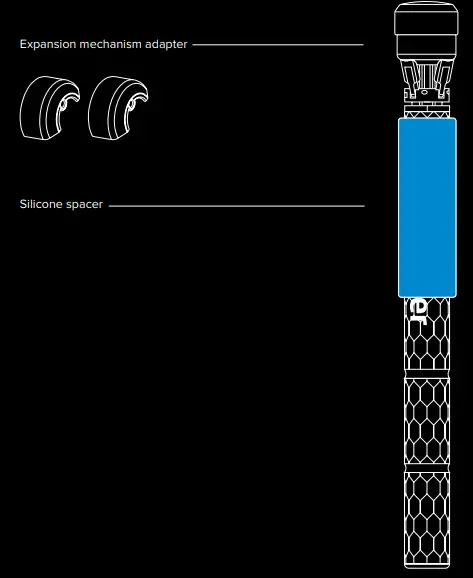 bikefinder Tracker Demo 2021-20mm+ handlebar adapter set