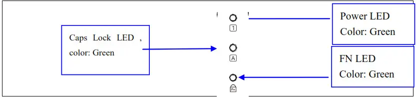 Microsoft KB025 Ergonomic USB-A Keyboard- Indicator LED Light