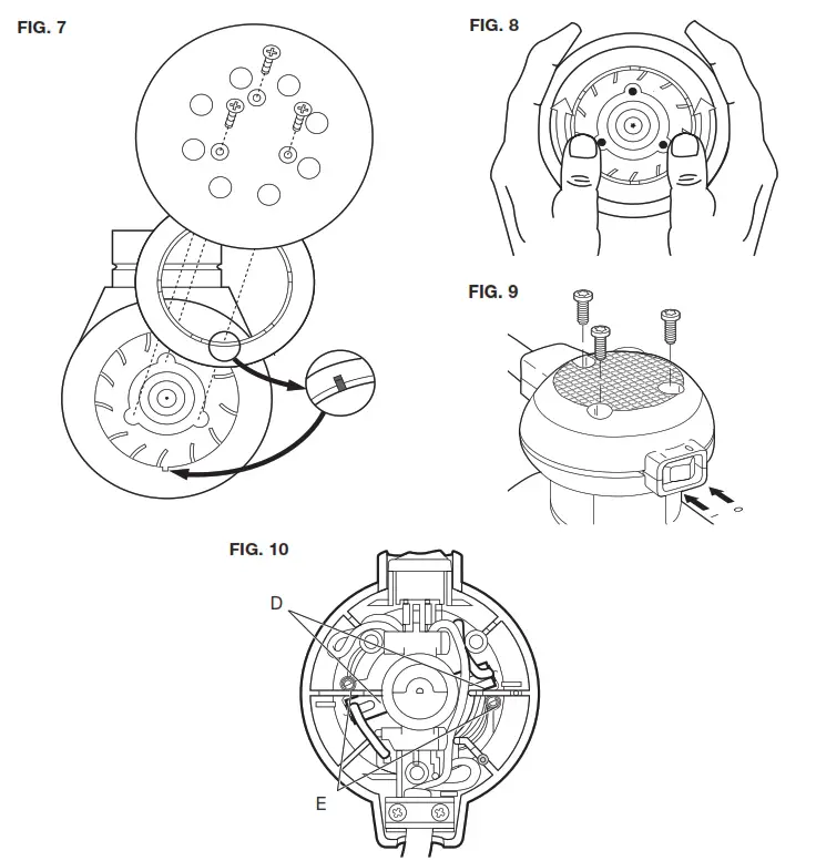 PORTER CABLE Random Orbit Palm Sander - MAINTENANcE 2
