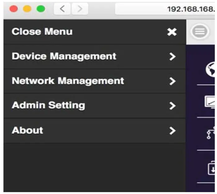 PX WTR 6000 HD Wireless Presentation System - menu