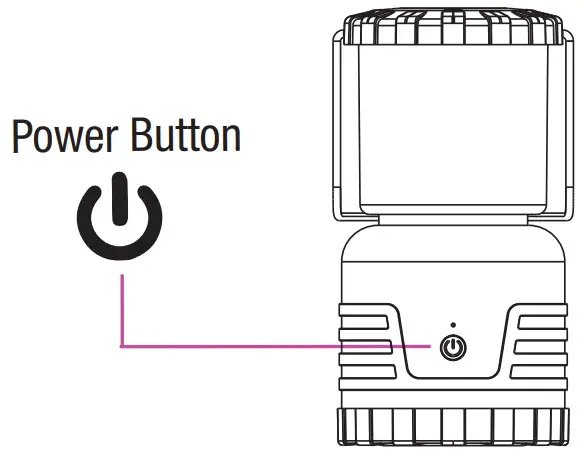 REALTREE OD HKT001 Lantern with Wireless Speaker - Power Button