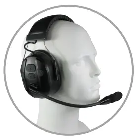 PLANETHAEDSET BTH 800 OHB PHS 700 800 900 Bluetooth Dual Muff Headset