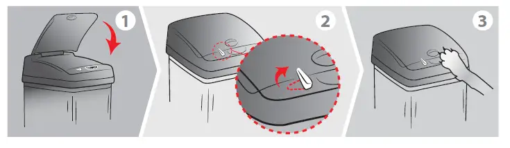 iTouchless DZT13P 13 Gallon Stainless Steel Sensor Trash Can fig 6