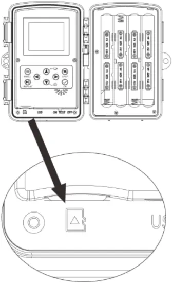 DL023 - Insert the SD card