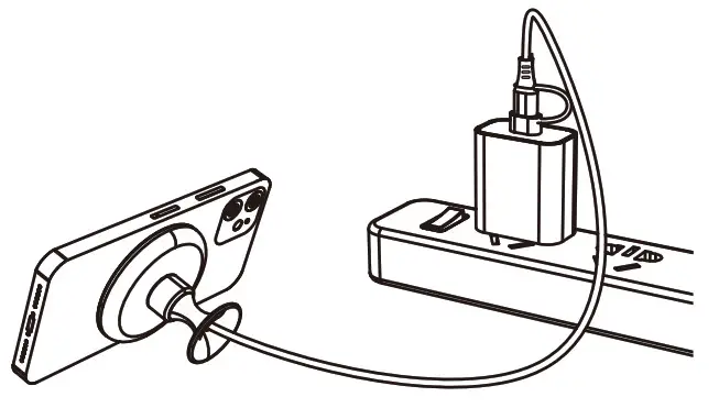 Shenzhen Shi Aiker Electronic Technology AP05 Magnetic Wireless Charger Stand- Charging