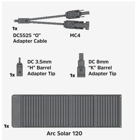 Energizer Arc Solar 120 120W Foldable Portable Monocrystalline- Box