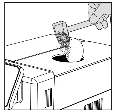 GAGGIA RI8700 Magenta Plus - coffee compartment