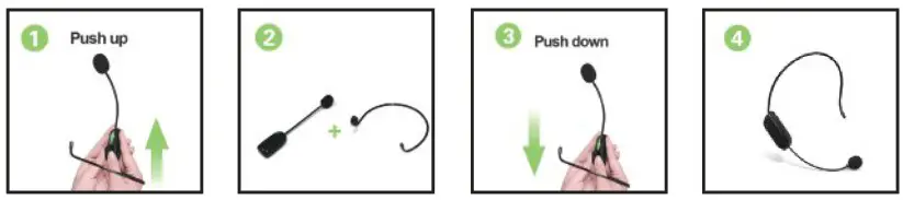 WinBridge H5 Portable PA System - How to disassemble the wireless mic