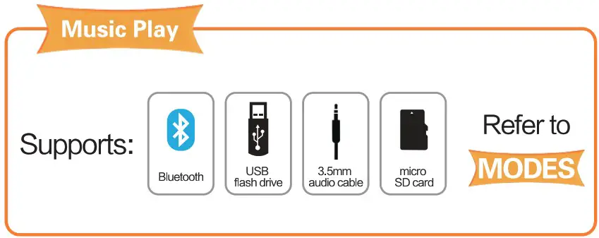 WinBridge H5 Portable PA System - music play