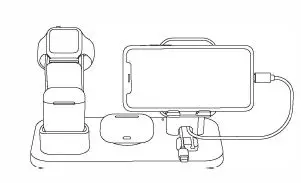 CE48B Multifunctional 4-In-1 Charging Stand fig 5