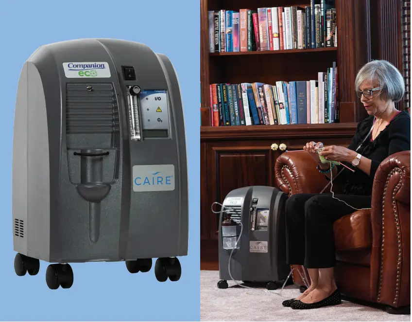CAIRE Companion 5 Eco Oxygen Concentrator Bundle -Fig