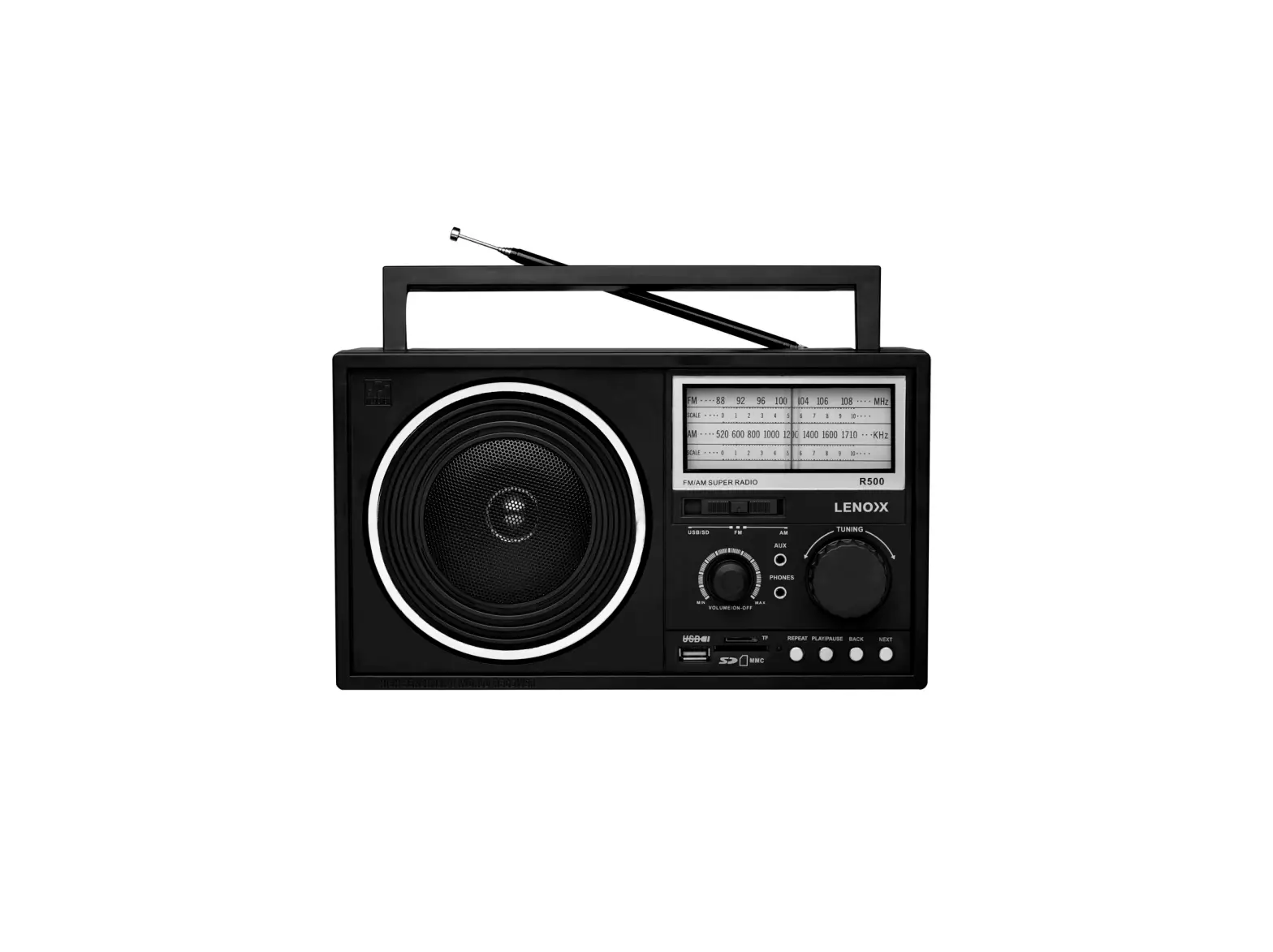 Lenoxx R500 Fm-am Band Radio With Usb-sd Player Instruction Manual