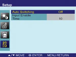 OSD Auto Switching Menu Description 7