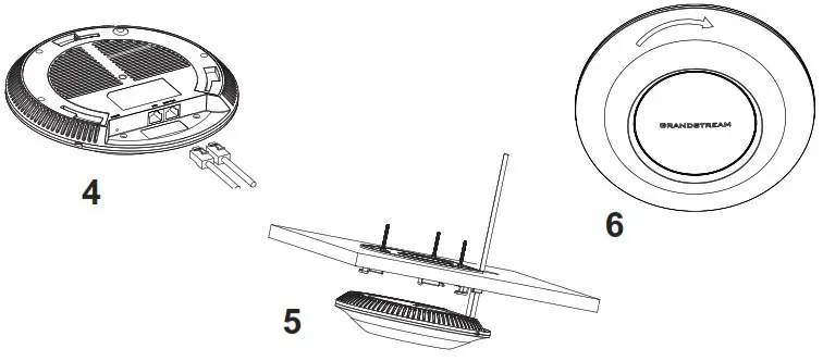 GRANDSTREAM GWN7615 Enterprise 802 11ac Wave 2 3x3 Wi Fi Access Point - Ceiling Mount 2