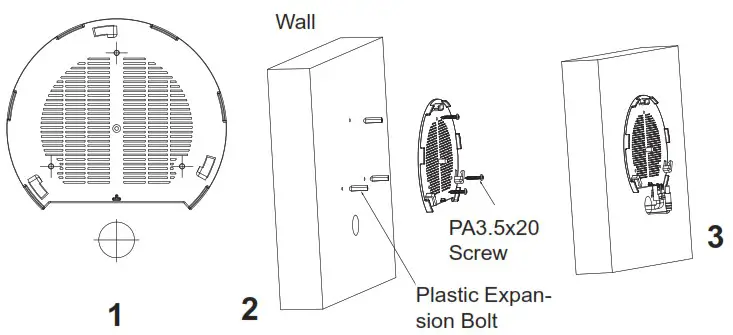 GRANDSTREAM GWN7615 Enterprise 802 11ac Wave 2 3x3 Wi Fi Access Point - Wall Mount 1