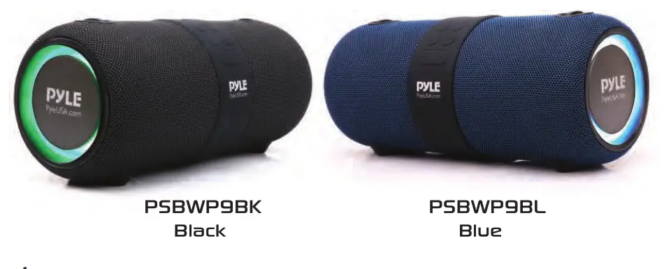 PYLE PSBWP9BK Portable Wireless BT Speaker Radio System - Fabric Speaker