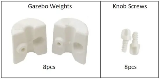 OYPLa 4077 4 Pack Gazebo Weights-1