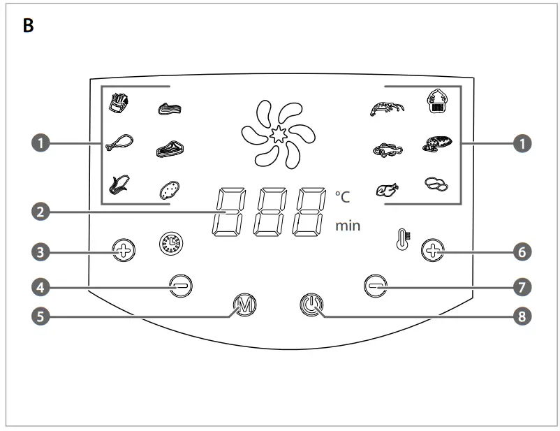 nedis KAAF250EBK Digital Hot Air Fryer-fig1